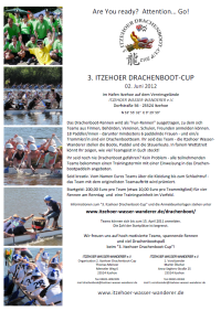 Aushang: 3. Itzehoer Drachenboot-Cup