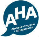 AHA - Abstand + Hygiene + Alltagsmaske