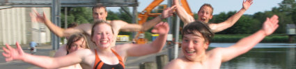 Badespa&szlig; beim Jugendwochenende 2008