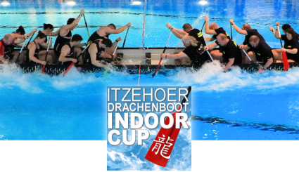 Drachenbootrennen im Schwimmzentrum Itzehoe