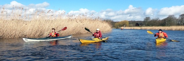 Kajaks auf der St&ouml;r