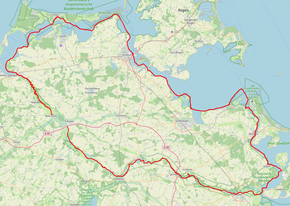 Track der Kajakreise