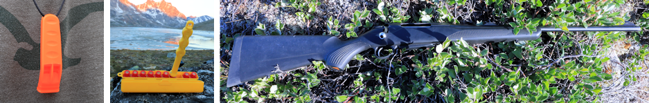 Schutzma&szlig;nahmen: Sinalpfeife, Leuchtkugeln, Gewehr