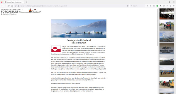 Titelseite eines Fotoalbums