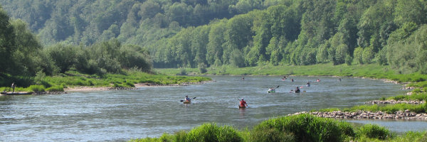 Kajaks auf der Weser...