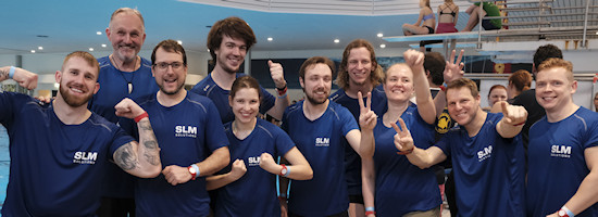 Team '3-D-Laserfighter' beim Itzehoer Drachenboot Indoor-Cup 2024 Team '3-D-Laserfighter' beim Itzehoer Drachenboot Indoor-Cup 2024