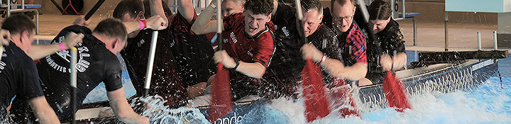 Indoor-Drachenbootrennen