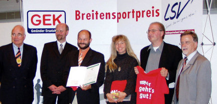 Preisverleihung für den Breitensportpreis 2003