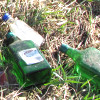Flaschen in der Landschaft...