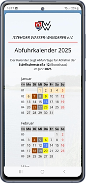 Online abrufbar: Abfuhrkalender