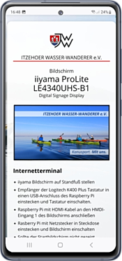 Online abrufbar: Anleitung zu den Bildschirmen