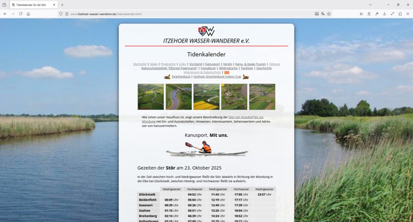 Screenshot Tidenkalender